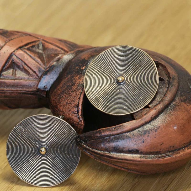 Spiral Brosje - Bronse