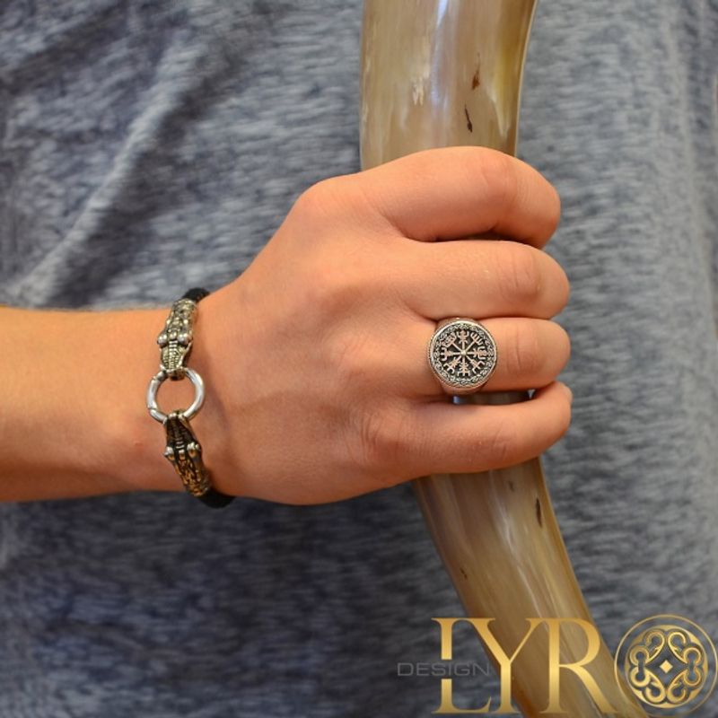 Vegvisir - Sølvring
