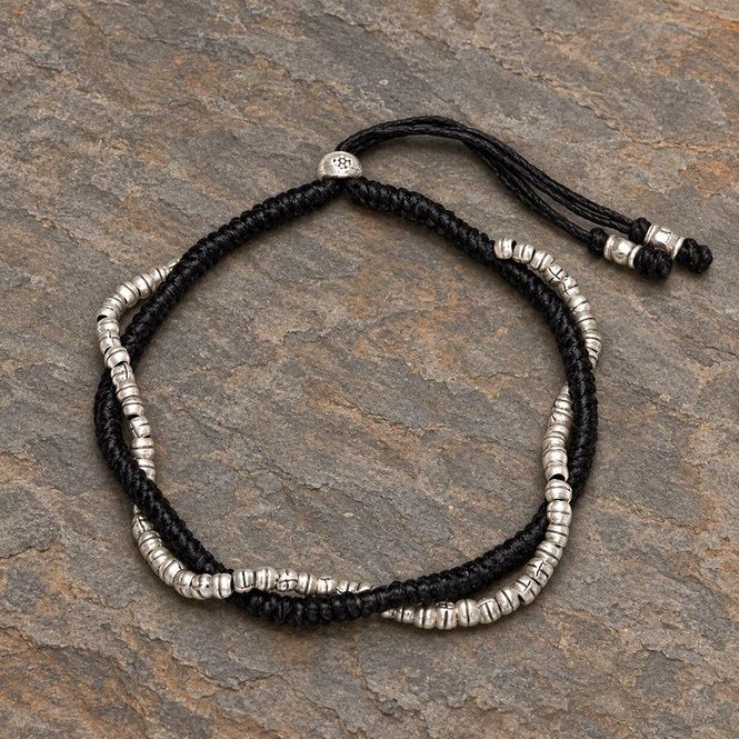 Hovedbilde Todelt Armbånd Prydet med Sølvperler