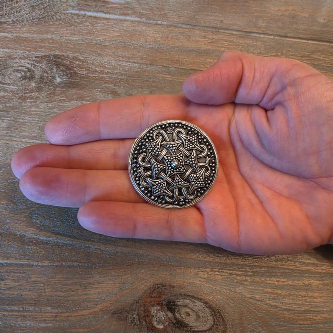 Hovedbilde Vikingbrosje i Terslevstil - Sølvbelagt